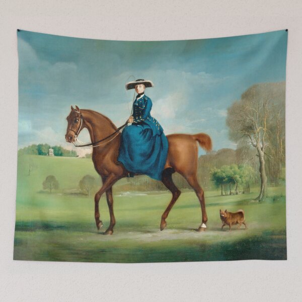 Item preview, The Countess of Coningsby in the Costume of the Charlton Hunt George Stubbs - British Sporting Portrait - 18th Century Equestrian Art designed and sold by Under-TheTable.