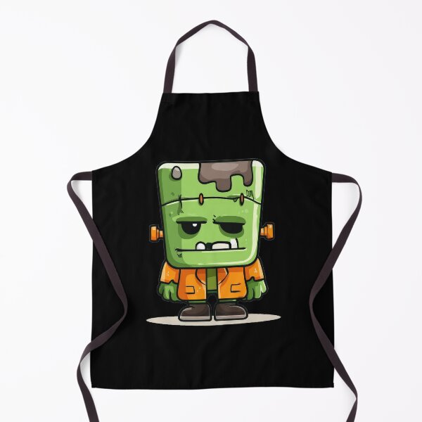 Item preview, Cute Frankenstein Monster in Orange Jacket – Kawaii Halloween Character designed and sold by Teeny Quities.