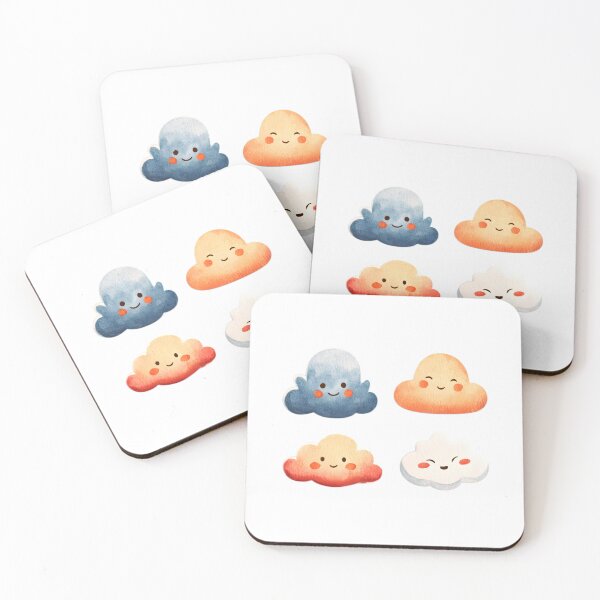 Item preview, Cute Kawaii Cloud Stickers designed and sold by K@raksnalee.
