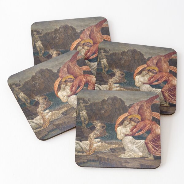 Item preview, Psyche Receiving the Casket from Proserpine - Edward Burne-Jones Palace Green Murals - Pre-Raphaelite Classical Mythology Art designed and sold by Under-TheTable.