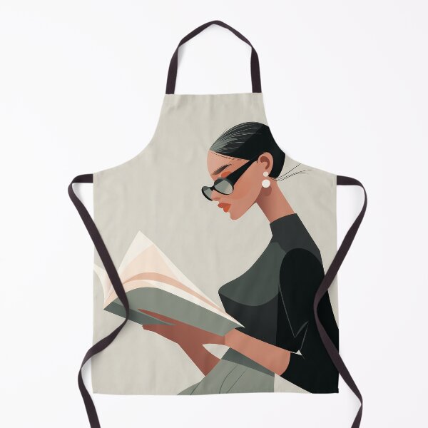 Item preview, Elegant Woman Reading in Minimalist Style designed and sold by Chytanka.