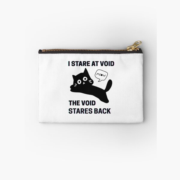 Item preview, I Stare at the Void, The Void Stares Back – Funny Black Cat Design designed and sold by Shanyacreates.