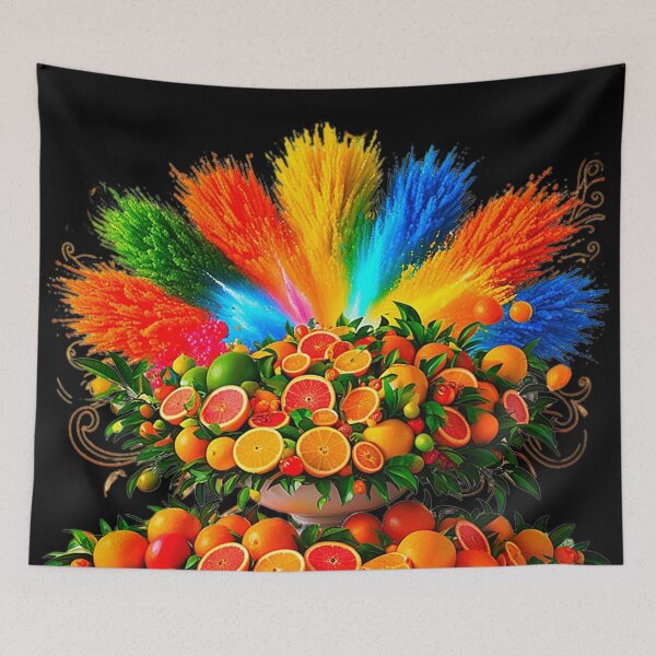 Item preview, Vibrant Fruit Explosion Artistry. designed and sold by Alexzonartshop.