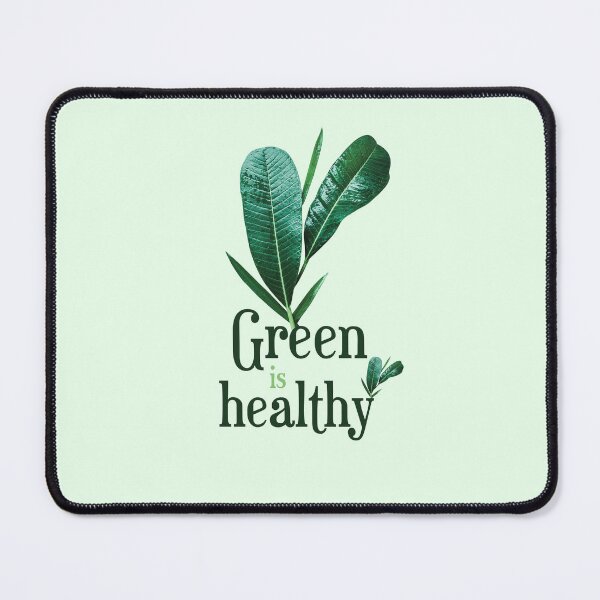 Item preview, Green is Healthy – Nature and Wellness Art designed and sold by Ar Limited Drops.