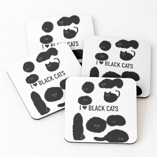Item preview, I Love Black Cats designed and sold by madtella.