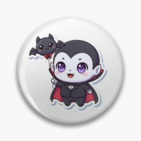 Item preview, Cute Chibi Vampire with Bat designed and sold by PrintBreeze.