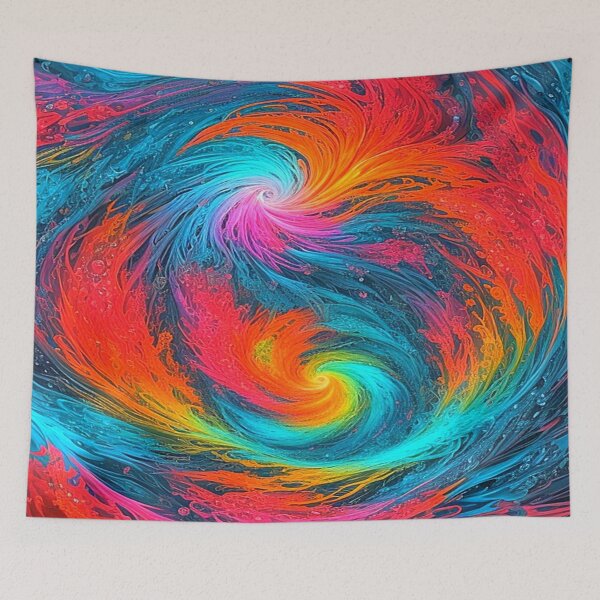Item preview, Vibrant Cosmic Swirl of Colors. designed and sold by Alexzonartshop.