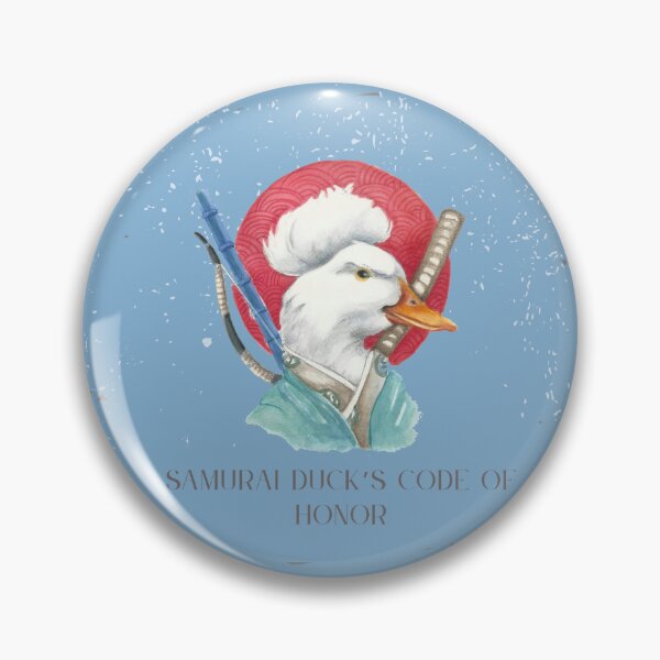 Item preview, Samurai Duck's Code of Honor-Illustrazione ad acquerello designed and sold by ArcanaAtelier.