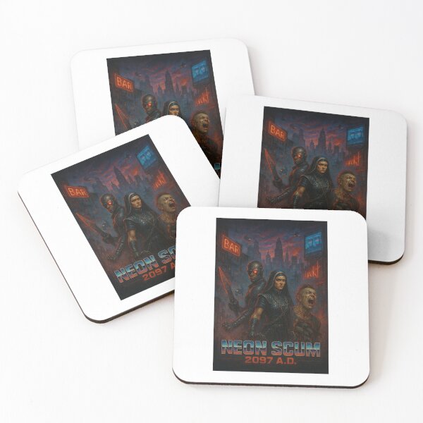 Item preview, Neon Scum – 1980s US Slasher Movie Poster designed and sold by Obscura Archives.