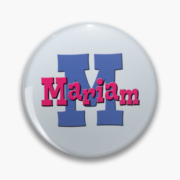Item preview, M is for Mariam, Girl’s and Woman's Name and Initial  designed and sold by CharlottePlaceArt.