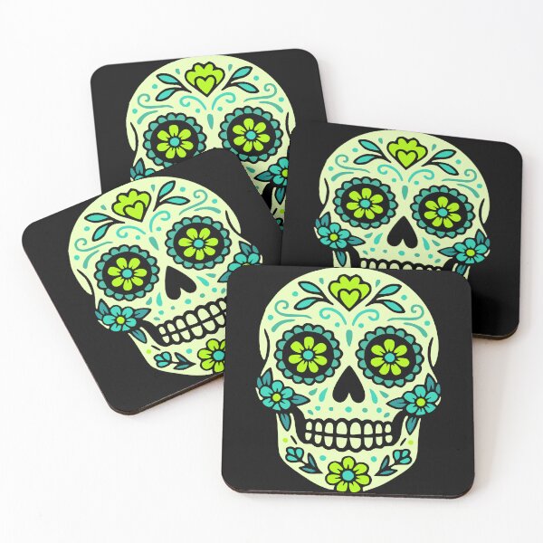 Item preview, Traditional Mexican skull illustration designed and sold by nkhookysun.