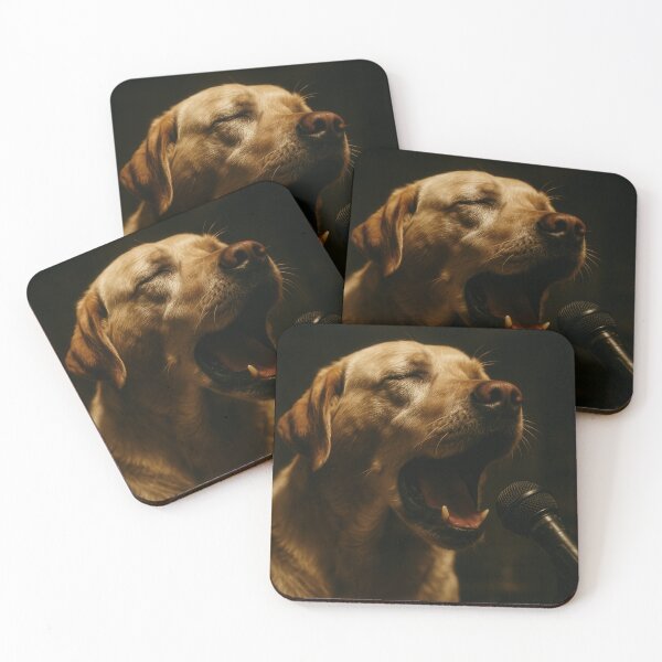 Item preview, Gritty Labrador Singing in Emotional Garage Band designed and sold by Flying Doggo.