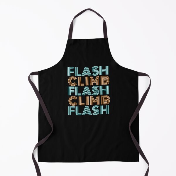 Item preview, Flash climb curvy retro lettering dark climbing T-shirt designed and sold by Bouldershop.