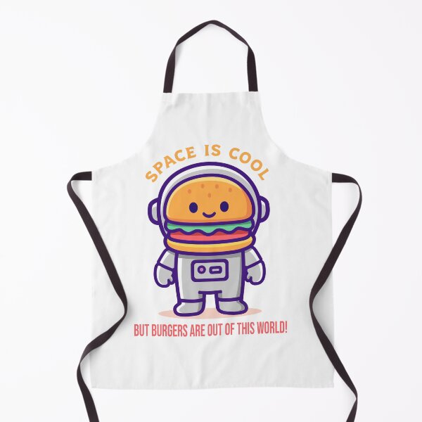 Item preview, Cosmic Burger Astronaut – Funny Space Food Mascot Cartoon designed and sold by TrilogyMerch.