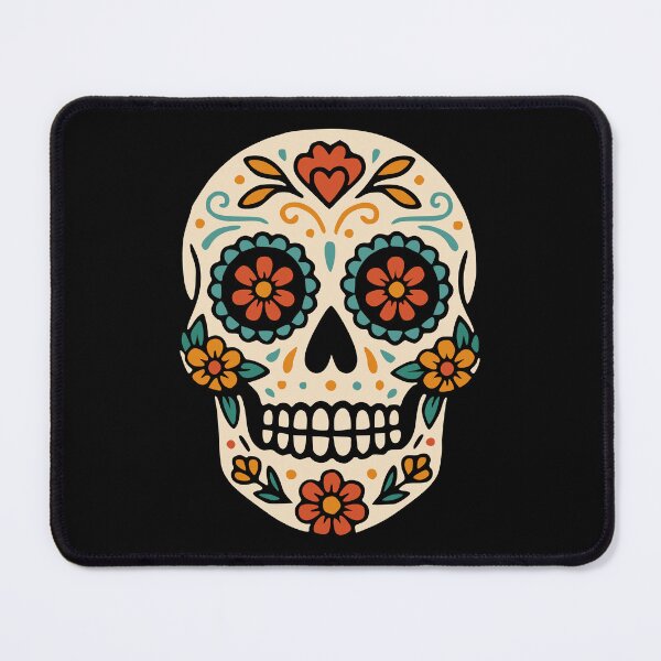 Item preview, Traditional Mexican skull illustration designed and sold by nkhookysun.