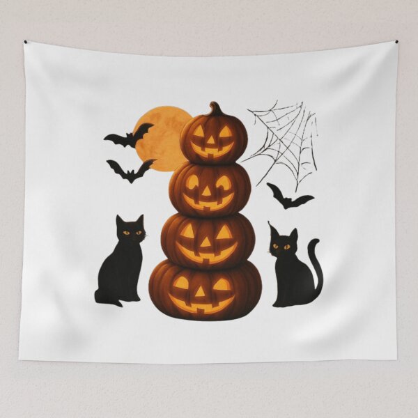 Item preview, Halloween Spooky Pumpkin Stack designed and sold by kharatsuchita.