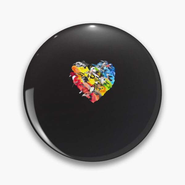 Item preview, Aclu Fundraiser Rainbow Bird Heart designed and sold by yagsygnami.