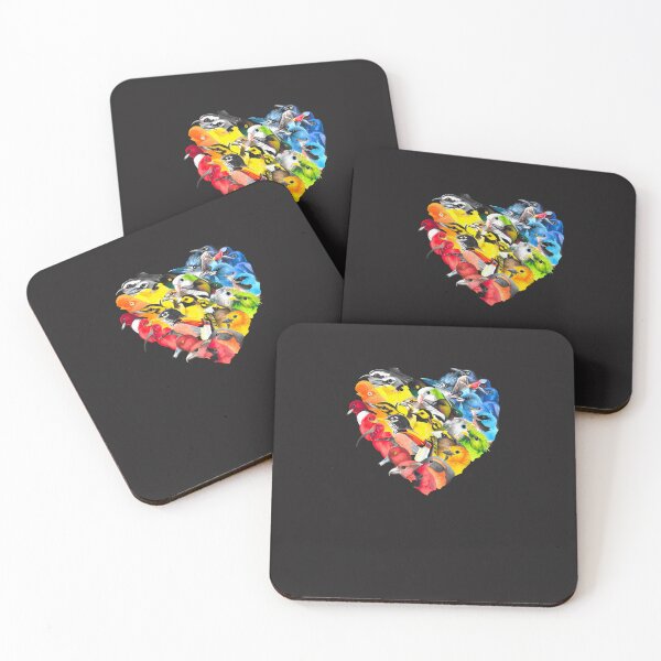 Item preview, Aclu Fundraiser Rainbow Bird Heart designed and sold by yagsygnami.