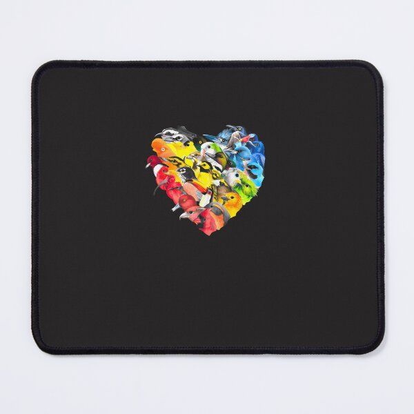 Item preview, Aclu Fundraiser Rainbow Bird Heart designed and sold by yagsygnami.