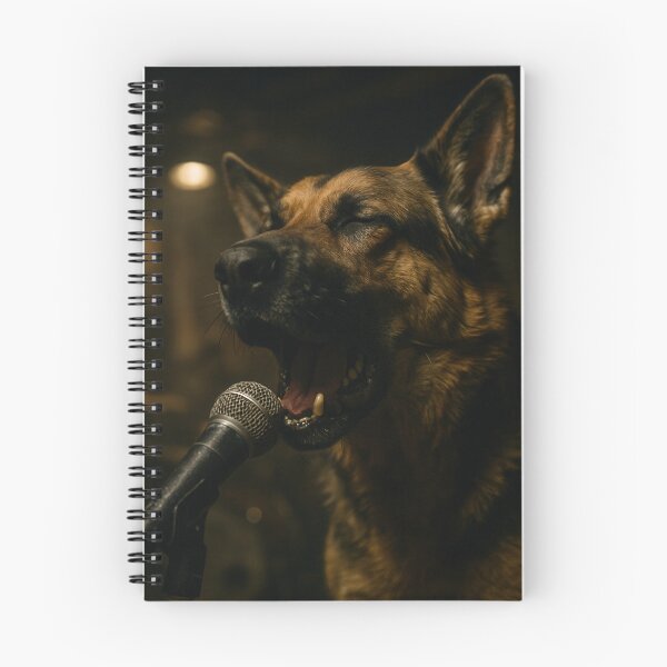 Item preview, German Shepherd Singing with Garage Band Intensity designed and sold by Flying Doggo.