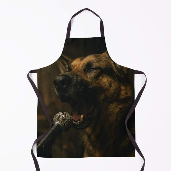 Item preview, German Shepherd Singing with Garage Band Intensity designed and sold by Flying Doggo.