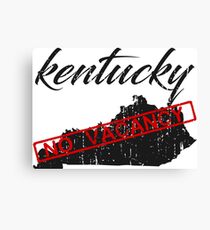KENTUCKY - KEINE FREIHEIT - HUMORISCHES KENTUCKY STAAT DISTRESSED DESIGN Leinwanddruck