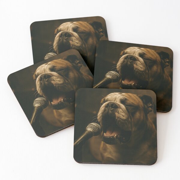 Item preview, English Bulldog Singing in Cinematic Garage Band designed and sold by Flying Doggo.