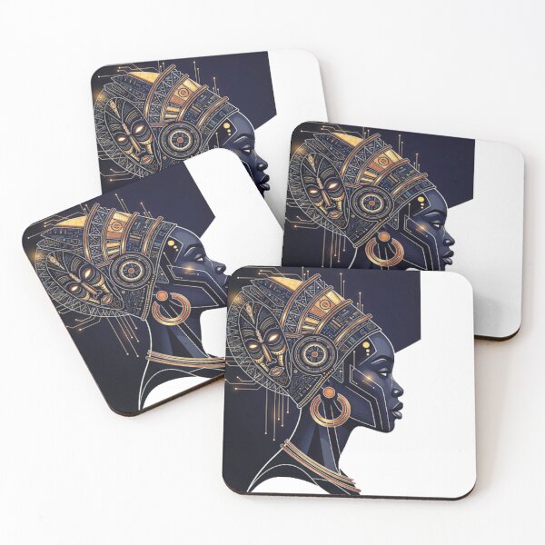 Item preview, Afrofuturist Warrior | Neo-Tribal Cyberpunk Design designed and sold by Zenka Design's.