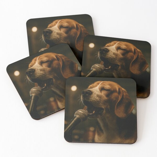 Item preview, Beagle Singing with Soulful Garage Band Emotion designed and sold by Flying Doggo.