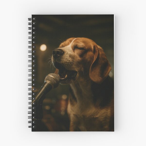 Item preview, Beagle Singing with Soulful Garage Band Emotion designed and sold by Flying Doggo.