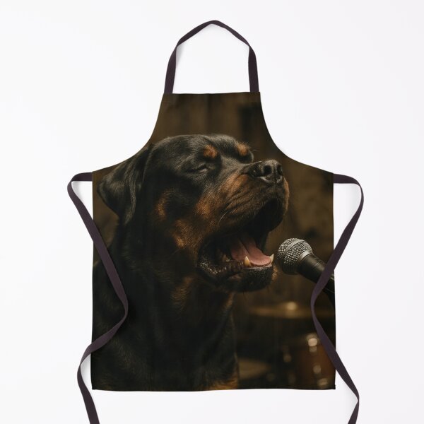 Item preview, Rottweiler Singing in Gritty Garage Band Scene designed and sold by Flying Doggo.