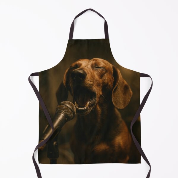Item preview, Dachshund Singing Soulful Notes in Garage Band designed and sold by Flying Doggo.