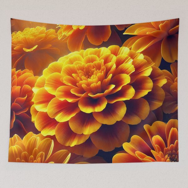 Item preview, Bright marigolds – floral splendor in orange and gold designed and sold by Eric Nagel.