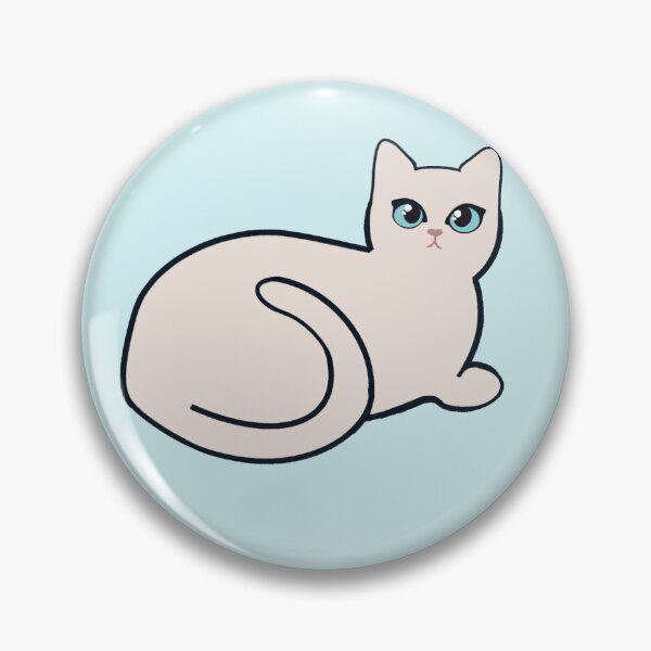 Item preview, White Kitty with Blue Eyes designed and sold by madtella.
