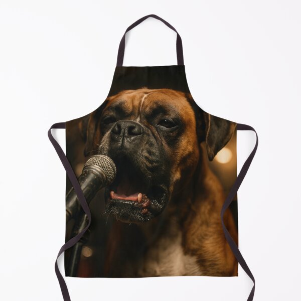 Item preview, Boxer Singing in Dramatic Garage Band Moment designed and sold by Flying Doggo.