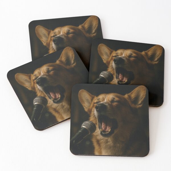 Item preview, Corgi Singing with Heartfelt Garage Band Energy designed and sold by Flying Doggo.