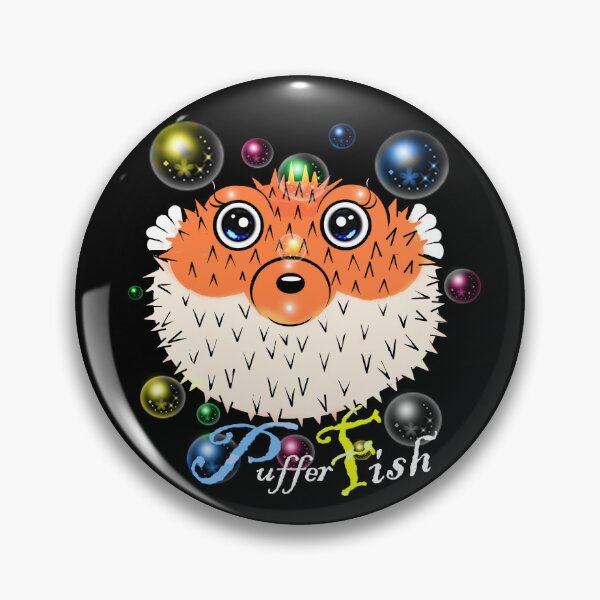 Item preview, Happy Puffer Fish  designed and sold by Shirley cute art .