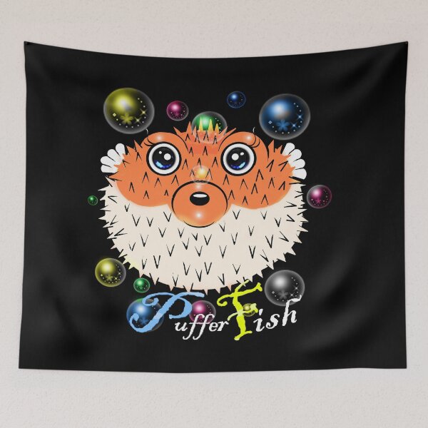 Item preview, Happy Puffer Fish  designed and sold by Shirley cute art .