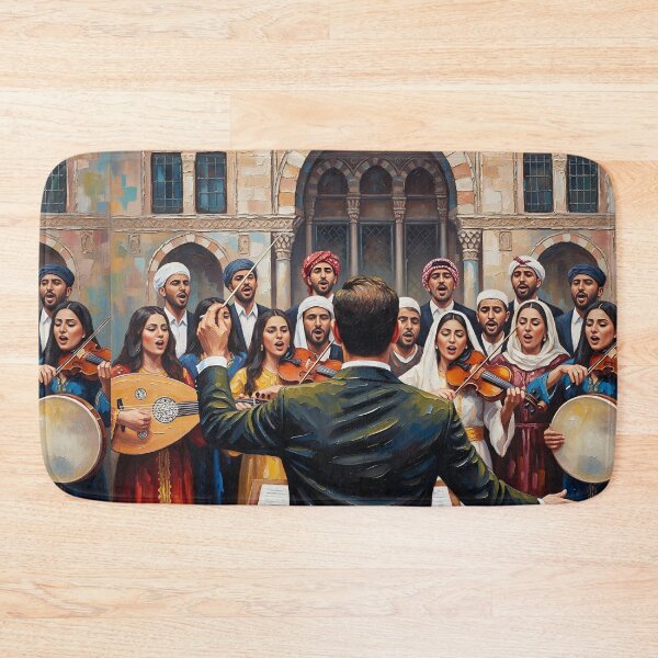 Item preview, An oriental band with an oriental orchestra leader playing and singing designed and sold by jotcar.