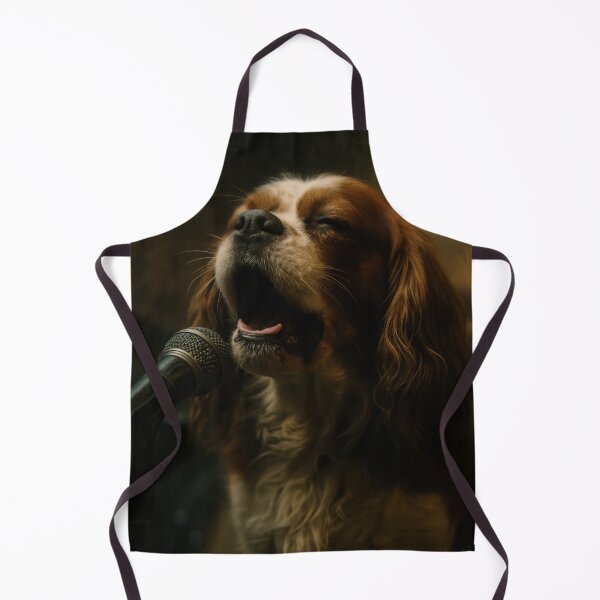 Item preview, Cavalier Spaniel Singing in Dramatic Garage Band Scene designed and sold by Flying Doggo.