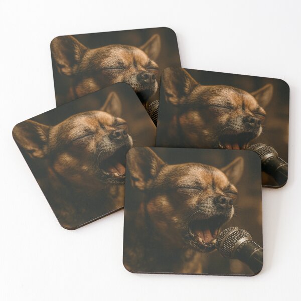 Item preview, Chihuahua Singing with Gritty Garage Band Energy designed and sold by Flying Doggo.
