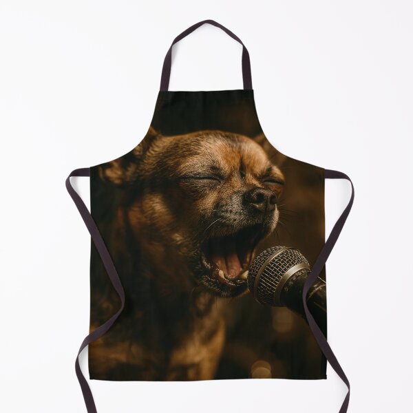 Item preview, Chihuahua Singing with Gritty Garage Band Energy designed and sold by Flying Doggo.