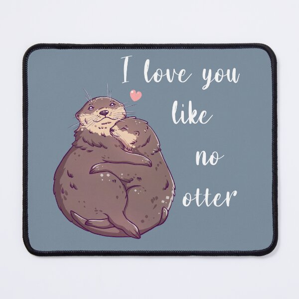 Item preview, Otters in love designed and sold by BeeHappyShop.