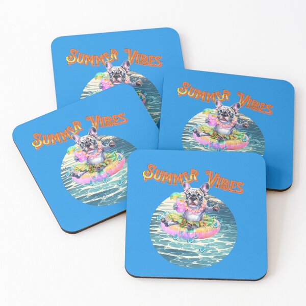 Item preview, Summer Vibes" French Bulldog designed and sold by ArtisticDesignsbyLinda.