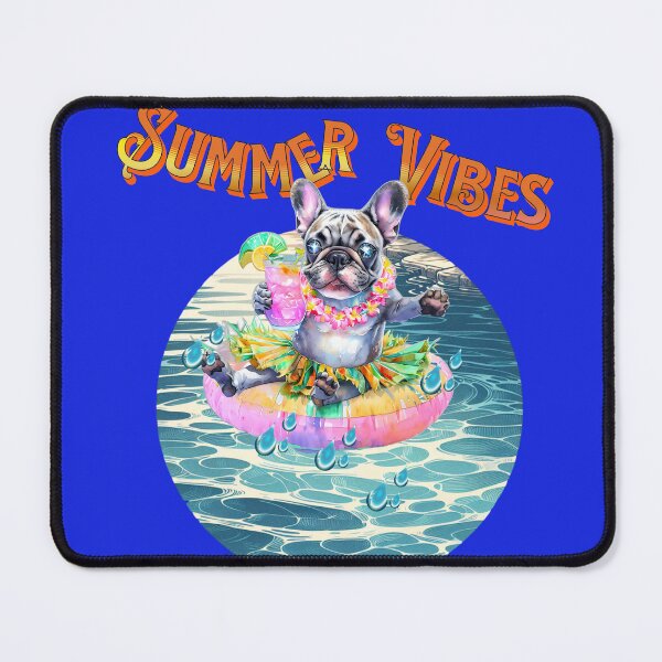 Item preview, Summer Vibes" French Bulldog designed and sold by ArtisticDesignsbyLinda.