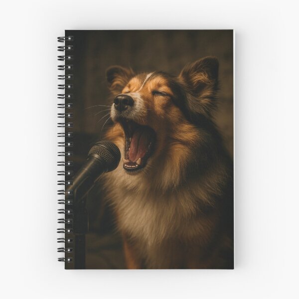 Item preview, Sheltie Singing with Soulful Garage Band Emotion designed and sold by Flying Doggo.