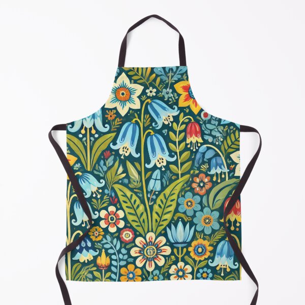 Item preview, Bluebell Serenade Scandinavian Folk Art by heidiannemorris © designed and sold by FOLK ART FUSION by heidiannemorris.