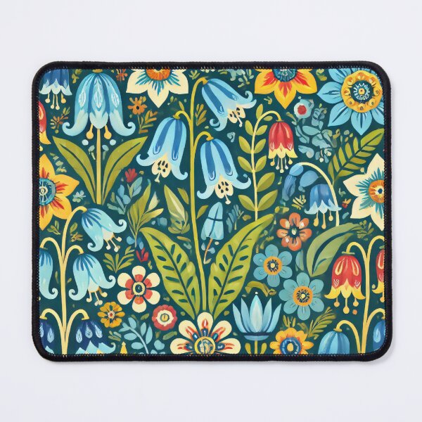 Item preview, Bluebell Serenade Scandinavian Folk Art by heidiannemorris © designed and sold by FOLK ART FUSION by heidiannemorris.