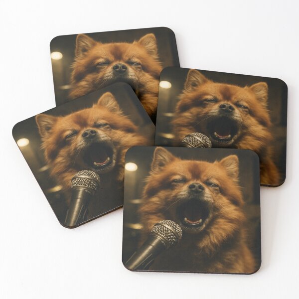Item preview, Pomeranian Singing with Raw Garage Band Passion designed and sold by Flying Doggo.