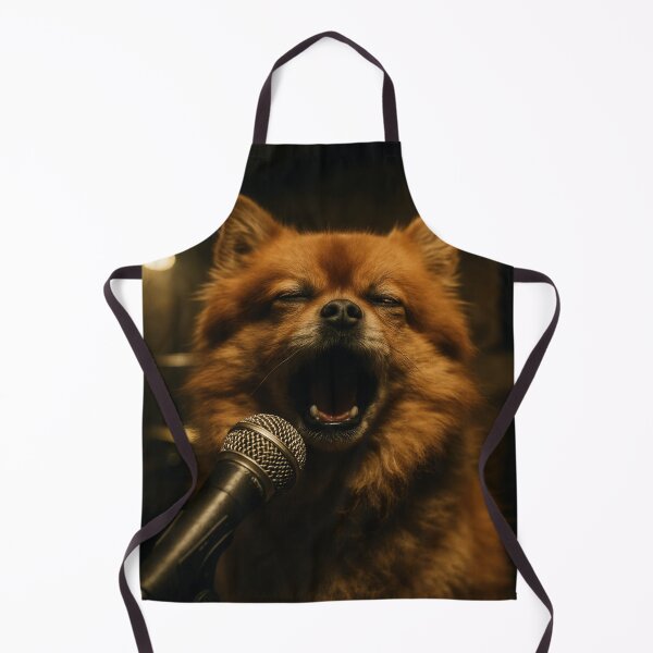 Item preview, Pomeranian Singing with Raw Garage Band Passion designed and sold by Flying Doggo.